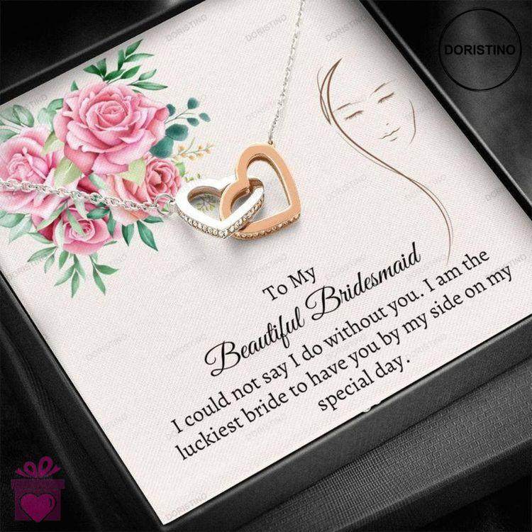 Bridesmaid Necklace  Best Bridesmaid Gift  Love For Maid Of Honor  Bling Bridal Party  Wedding P Doristino Limited Edition Necklace